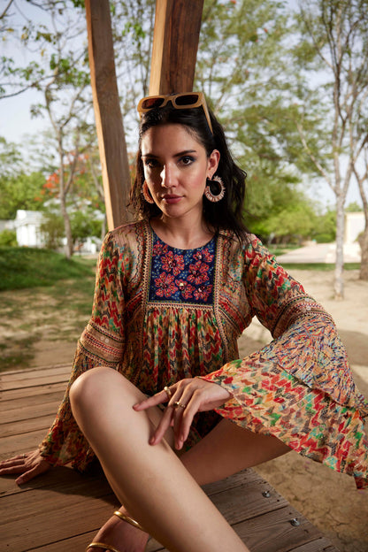 KELTON EMBROIDERED TOP