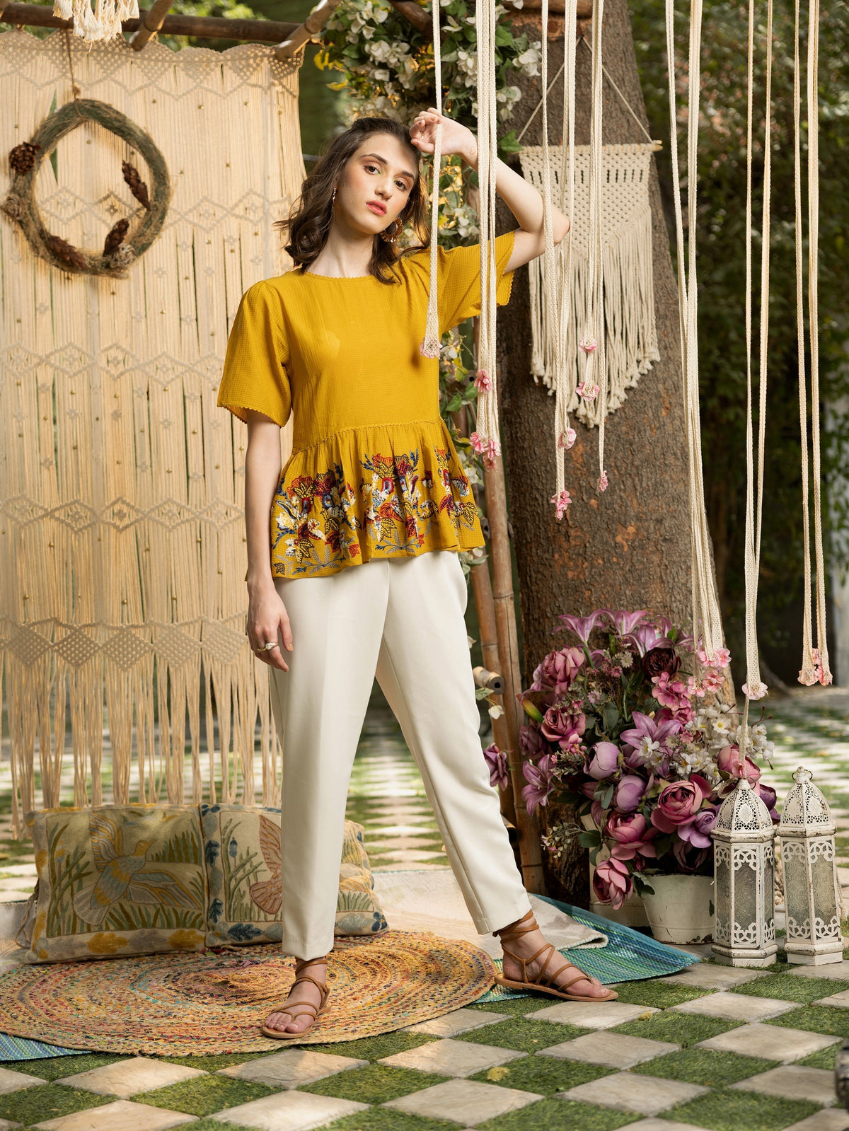 DARIELA PEPLUM TOP