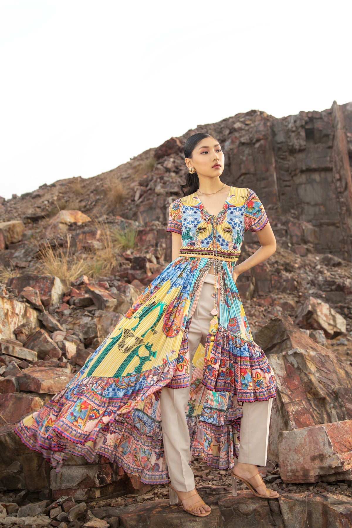 AUROR HI- LOW MAXI DRESS