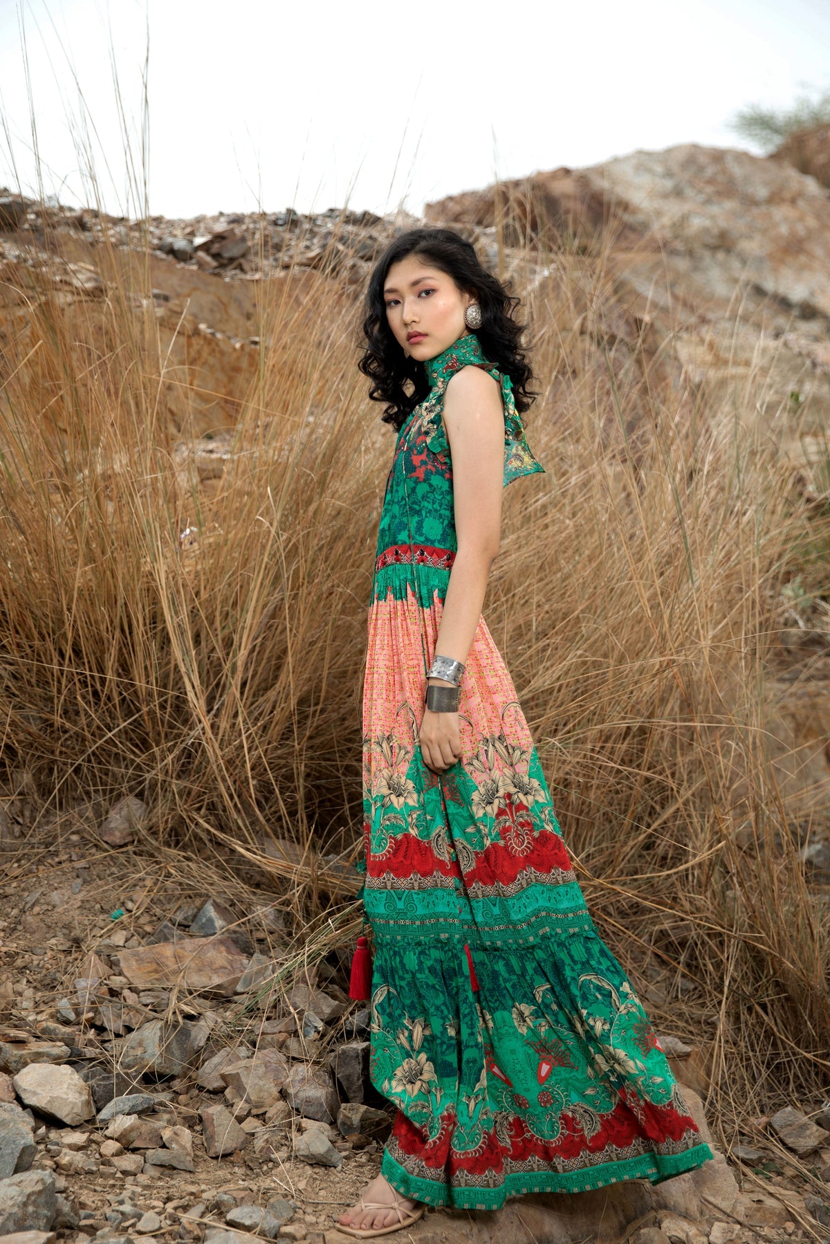 ABYSS TIERED MAXI DRESS