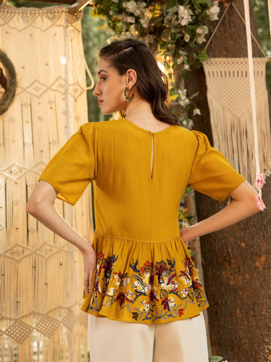 DARIELA PEPLUM TOP