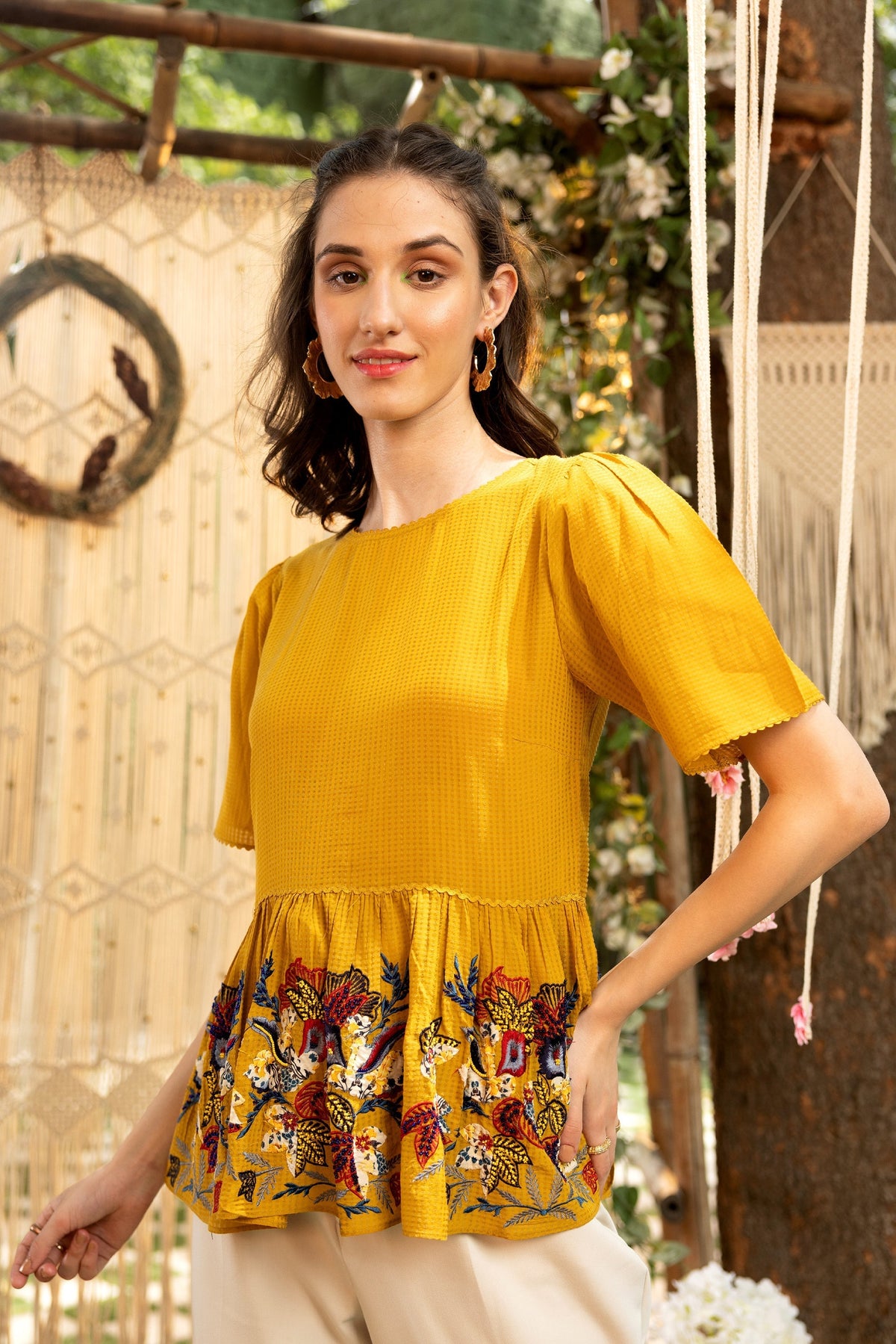 DARIELA PEPLUM TOP