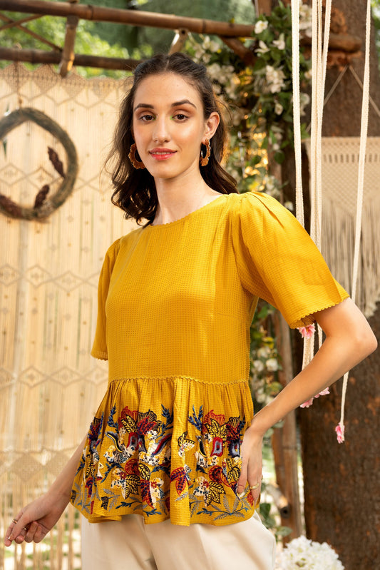 DARIELA PEPLUM TOP