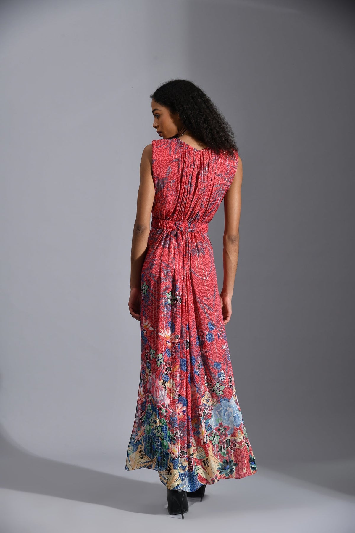 RAVYN PLEATED MAXI DRESS