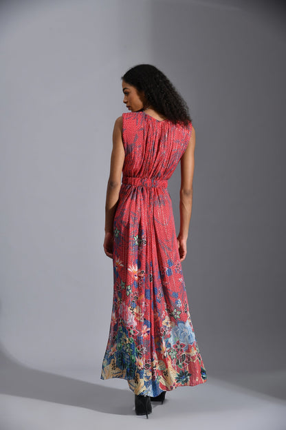 RAVYN PLEATED MAXI DRESS