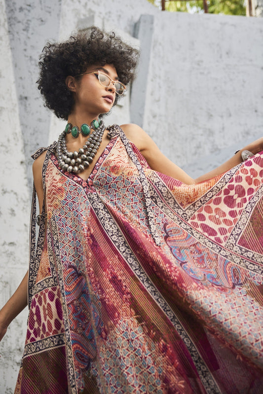 ROSETTE MAXI DRESS