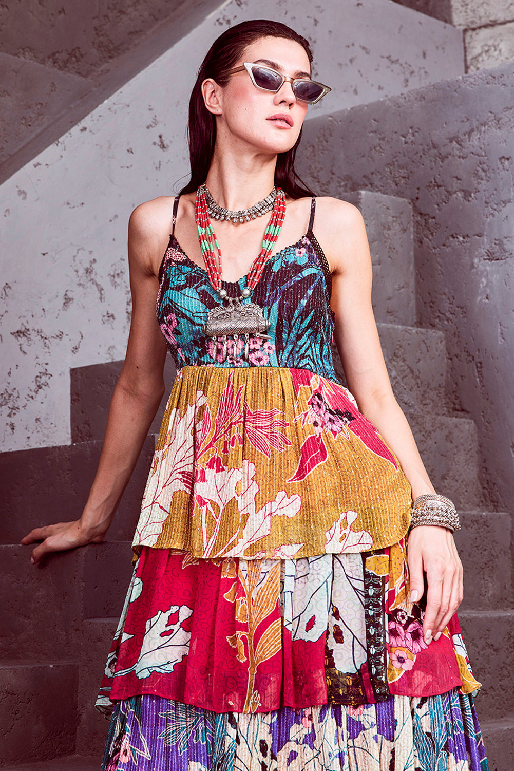 TIERED MAXI DRESS