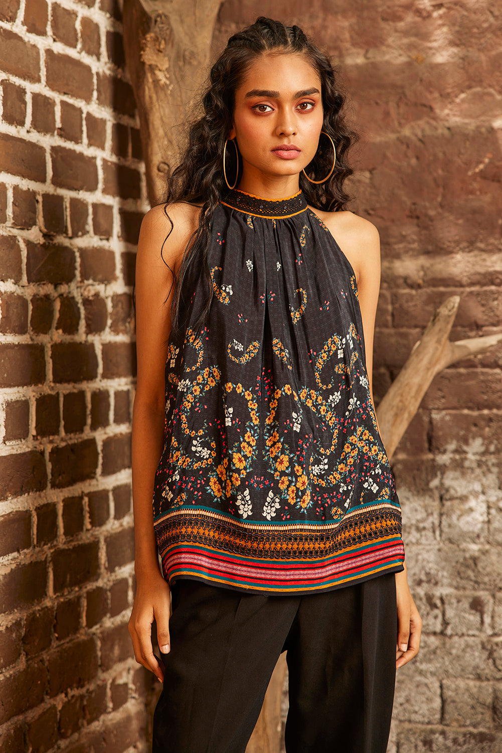 WHITNEY HALTER BLOUSE